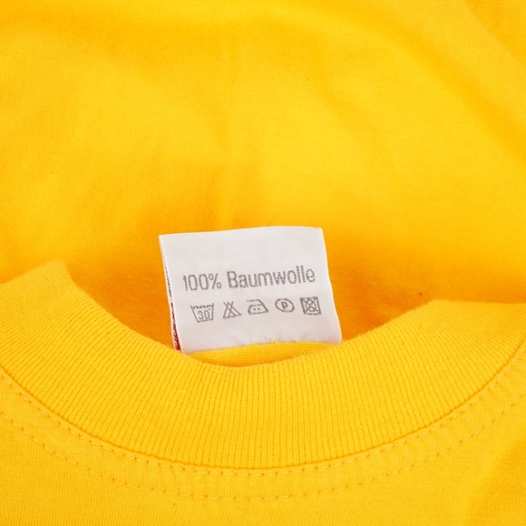 Vintage Yellow Tshirt with Rad Interncial Bike Shirt Size M - Picture 7 of 7